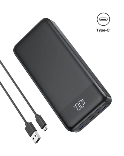 MOFIT Power Bank USB C 20000mAh batería portátil con Pantalla LED Cargador portátil Powerbank Compatible con teléfonos Inteligentes Samsung Xiaomi Huawei, tabletas y más